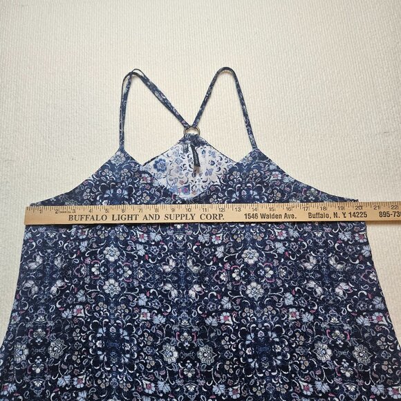 Maurices blue floral halter top - size Large - Picture 3 of 8